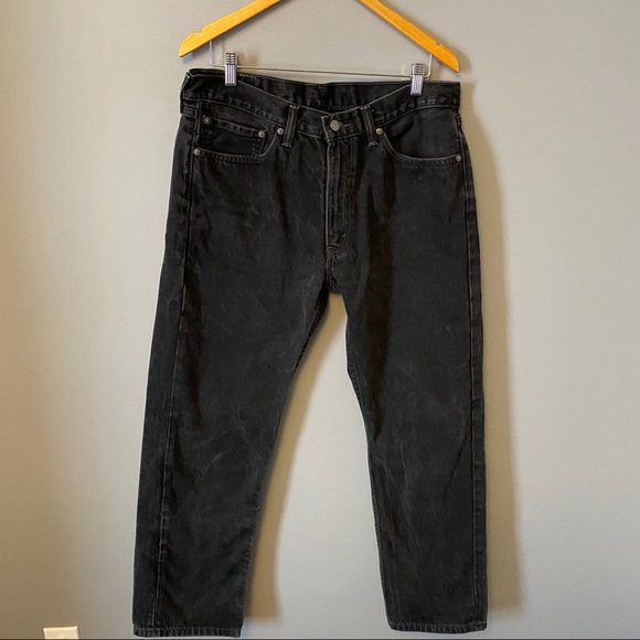 Levi’s 505 Straight Leg Jeans Black - Picture 4 of 6
